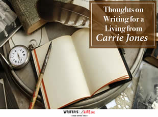 Thoughts on Writing for a Living from Carrie Jones - Writer'