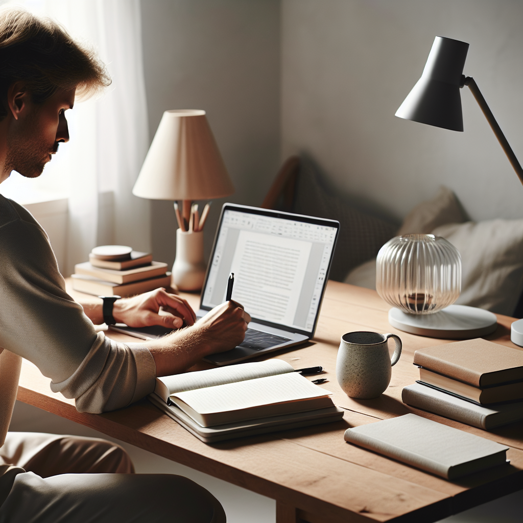 Format Blog Posts: Detailed image description incorporating the keyword naturally.