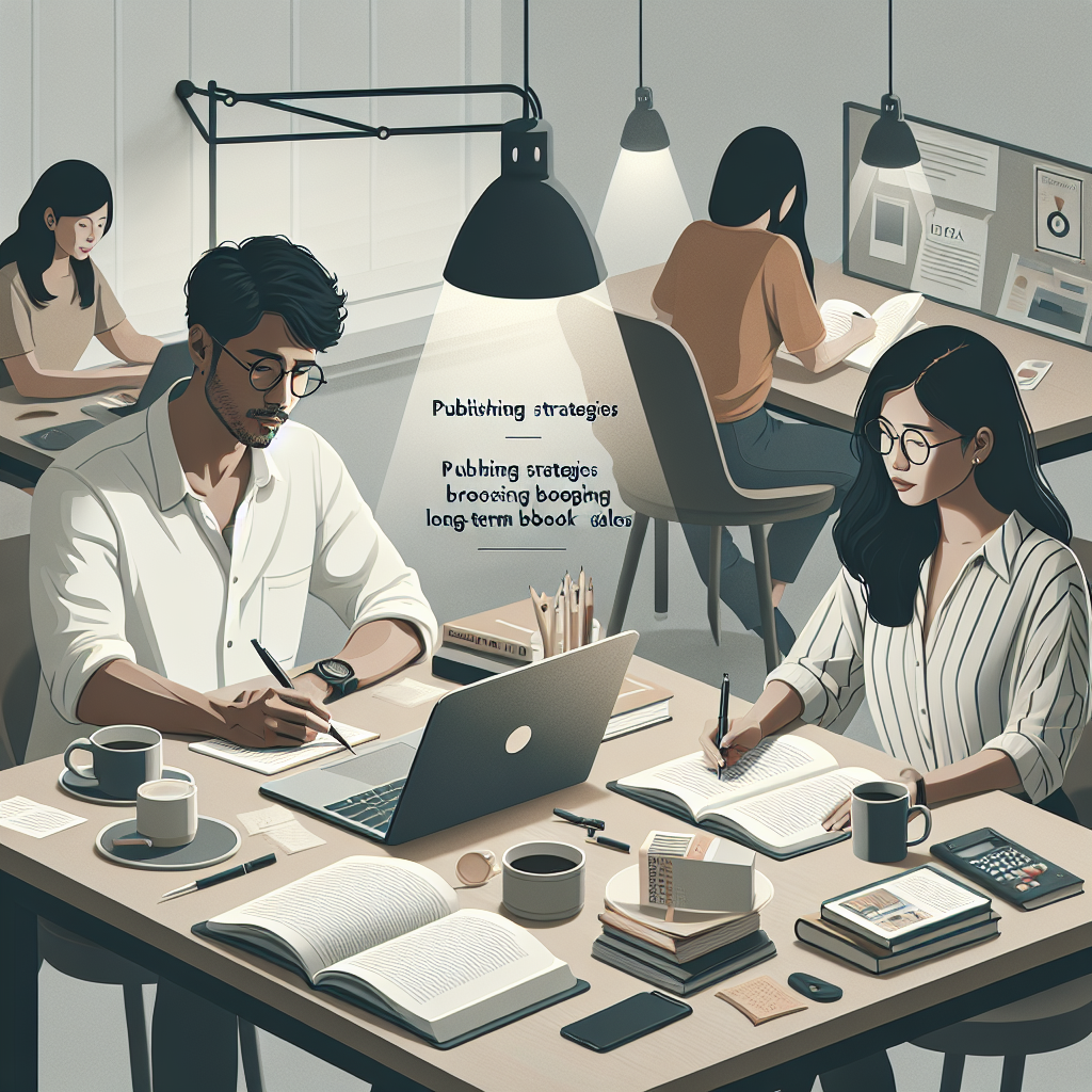 Publishing Strategies: Detailed image description incorporating the keyword naturally.