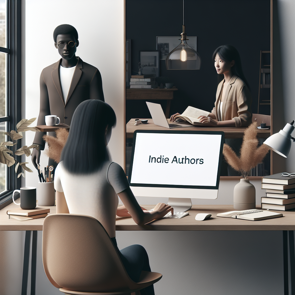 Indie Author Templates: Detailed image description incorporating the keyword naturally.