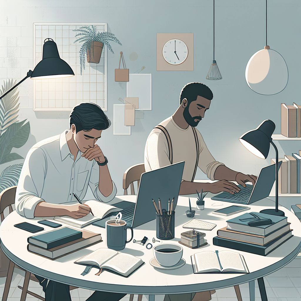Manage Book Projects: Illustration of an author juggling multiple books.