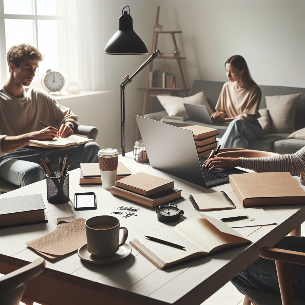 Publishing Career Plan: Image of a writer strategizing for a successful career.