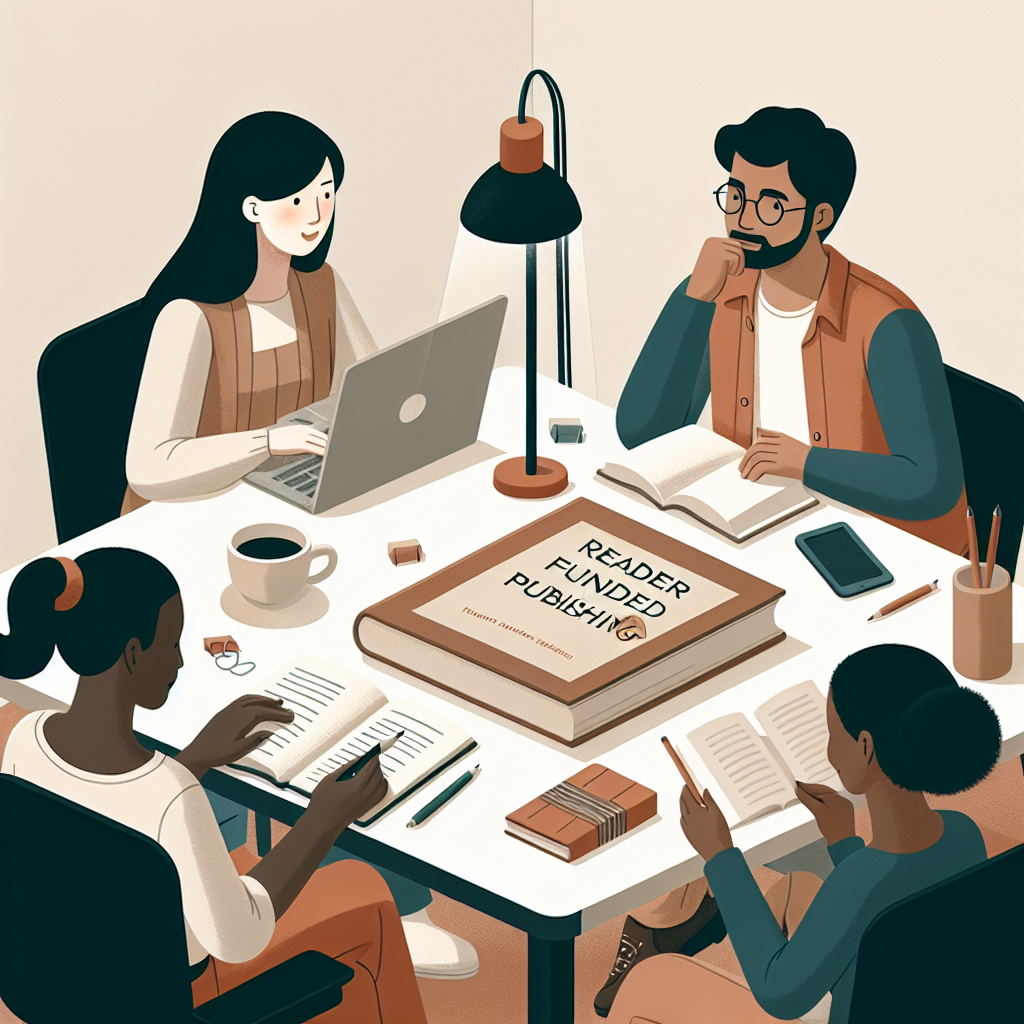 Reader-Funded Publishing: A visual representation of engaging directly with your audience.