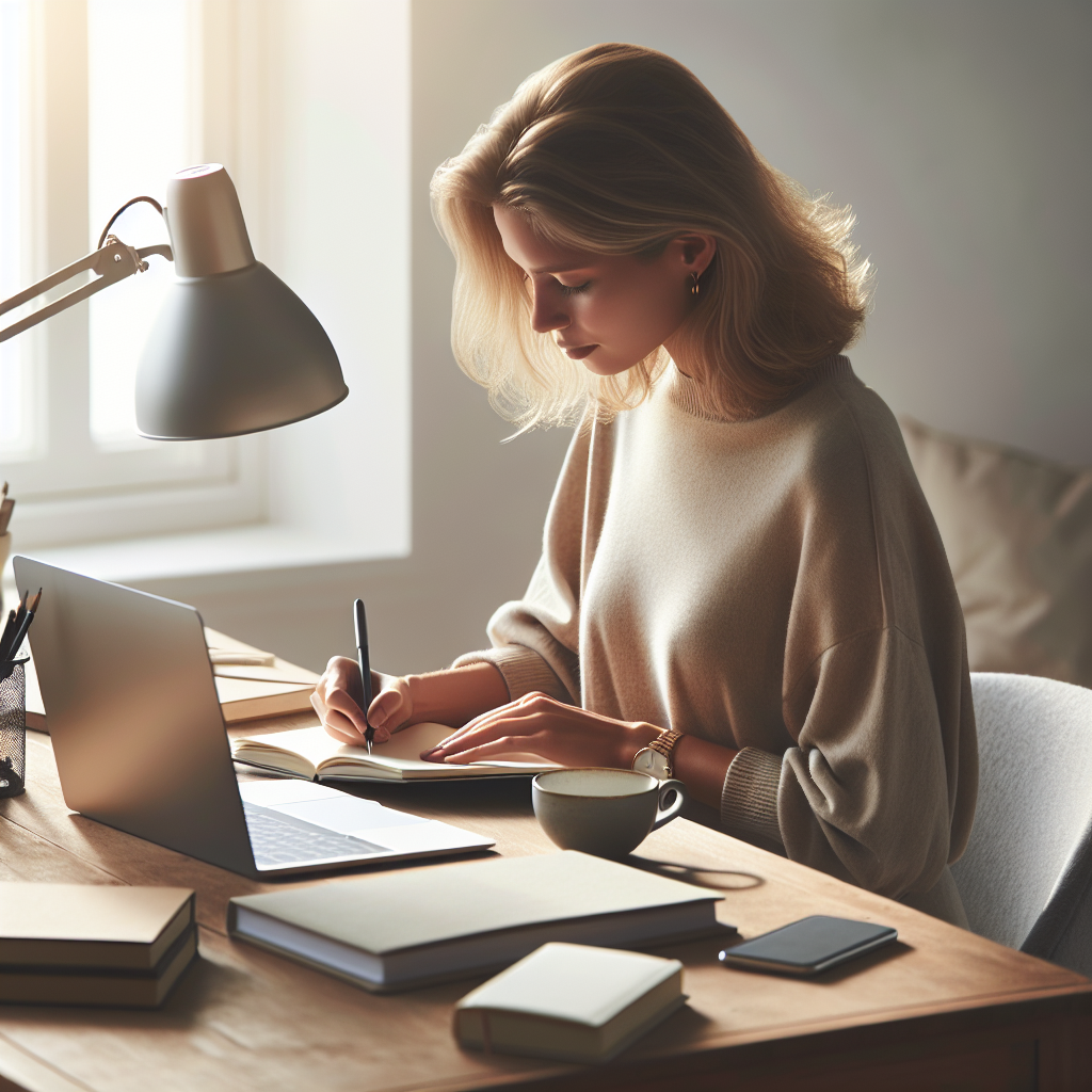 Storytelling Mistakes: An illustration of a person writing with a puzzled expression, signifying common errors.