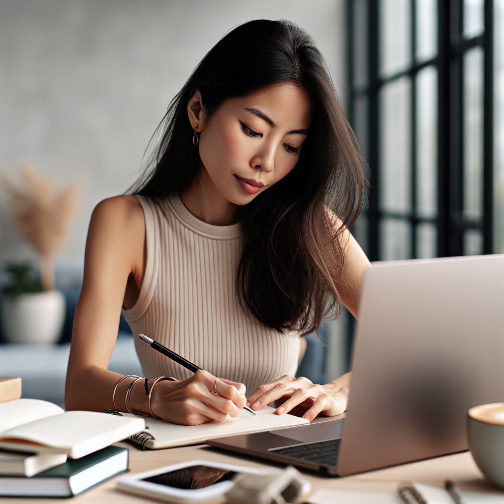 Strengthen Your Hook: A writer pondering over a manuscript with a thoughtfully crafted opening.